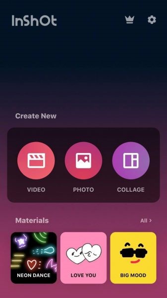 صفحه برنامه اینشات