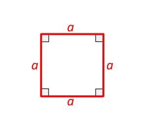 زاویه های داخلی مربع