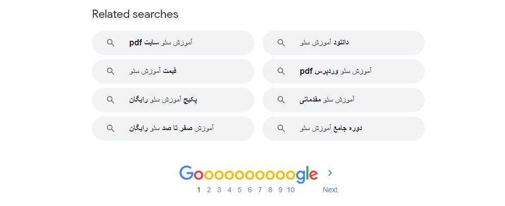مقایسه نتیجه جستجو گوگل با موتور جستجوی ذره‌بین