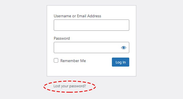 آموزش ارسال لینک بازنشانی رمز عبور ایمیل در وردپرس