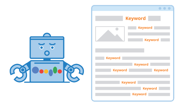 تمرکز بیش از حد بر روی کلمات کلیدی نا مفهوم